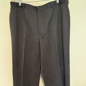 Polo by Ralph Lauren Gray Virgin Wool Trousers, Made in Italy, Size 38R